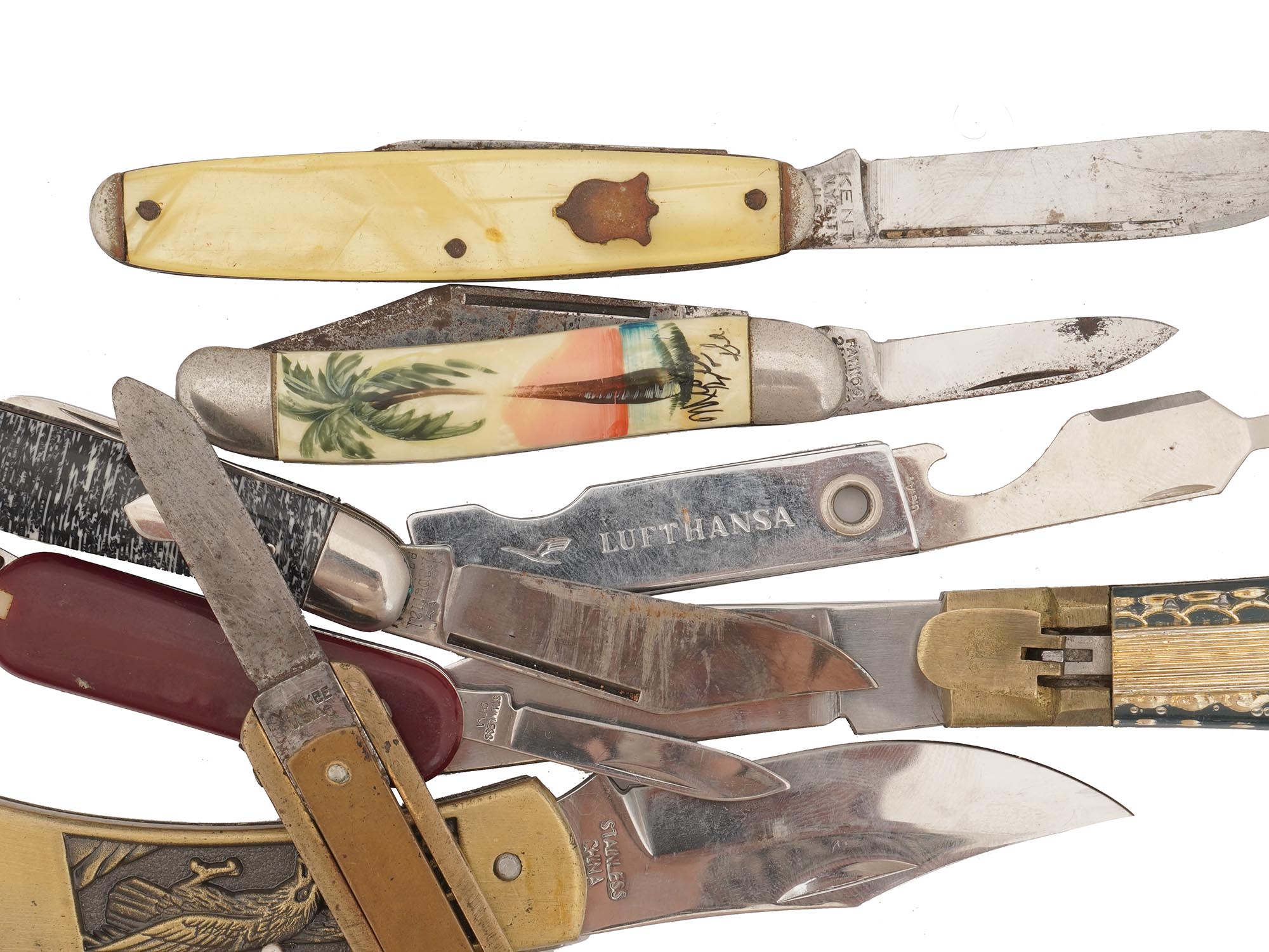 LARGE COLLECTION OF VINTAGE POCKET KNIVES PIC-3